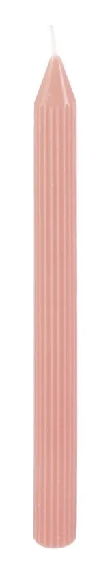 2 candele affusolate, rosa antico, 2 x 25 cm