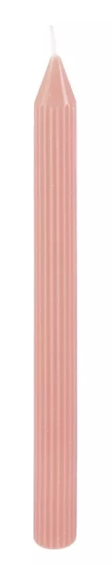 2 candele affusolate, rosa antico, 2 x 25 cm