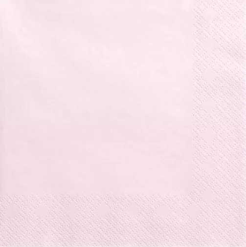 20 tovaglioli rosa pastello 33cm