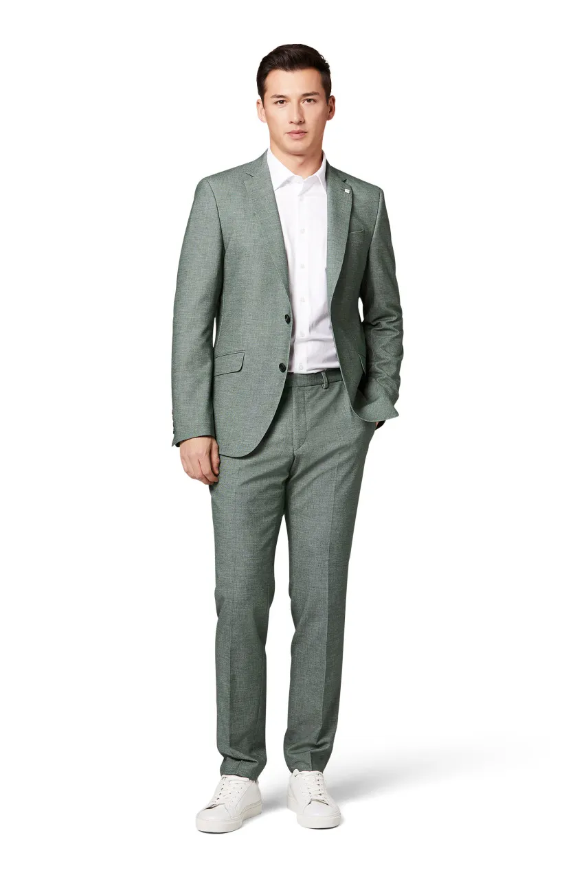 Abito digel verde slim fit hyperstretch