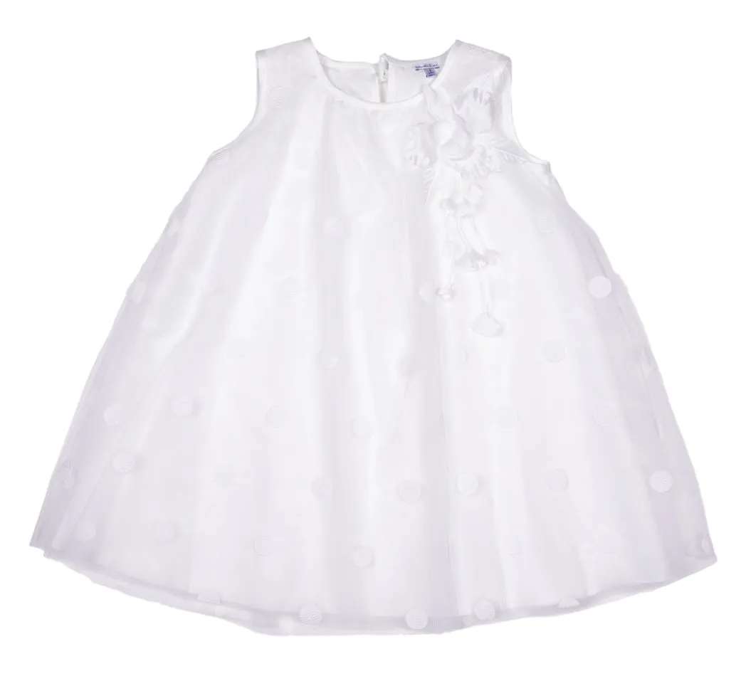 Abito in tulle con dettagli per neonata e bambina