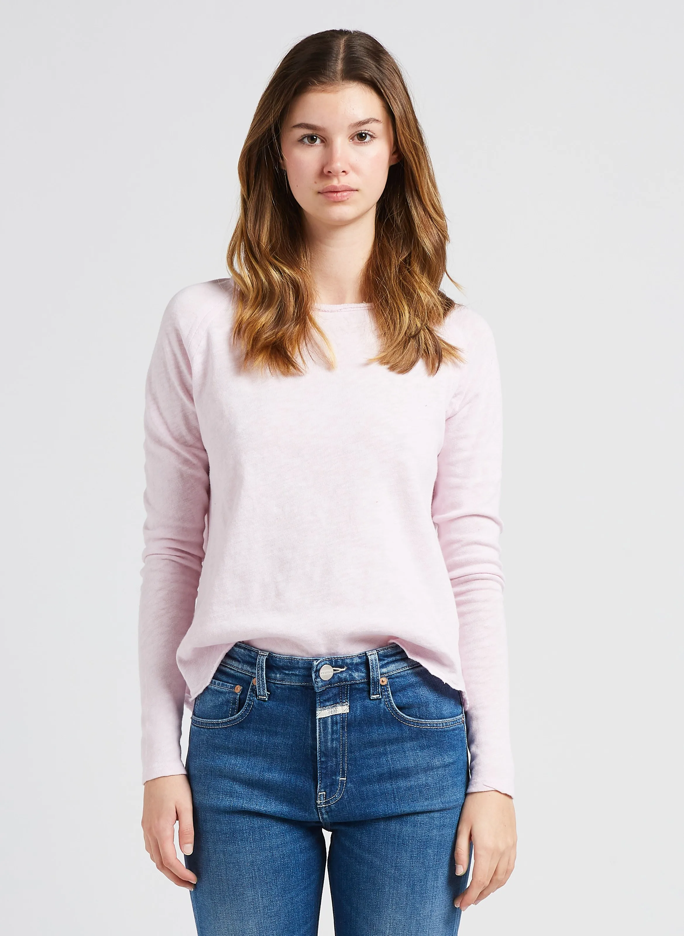  AMERICAN VINTAGE   SONOMA - T-shirt scollo tondo in cotone | Rosa