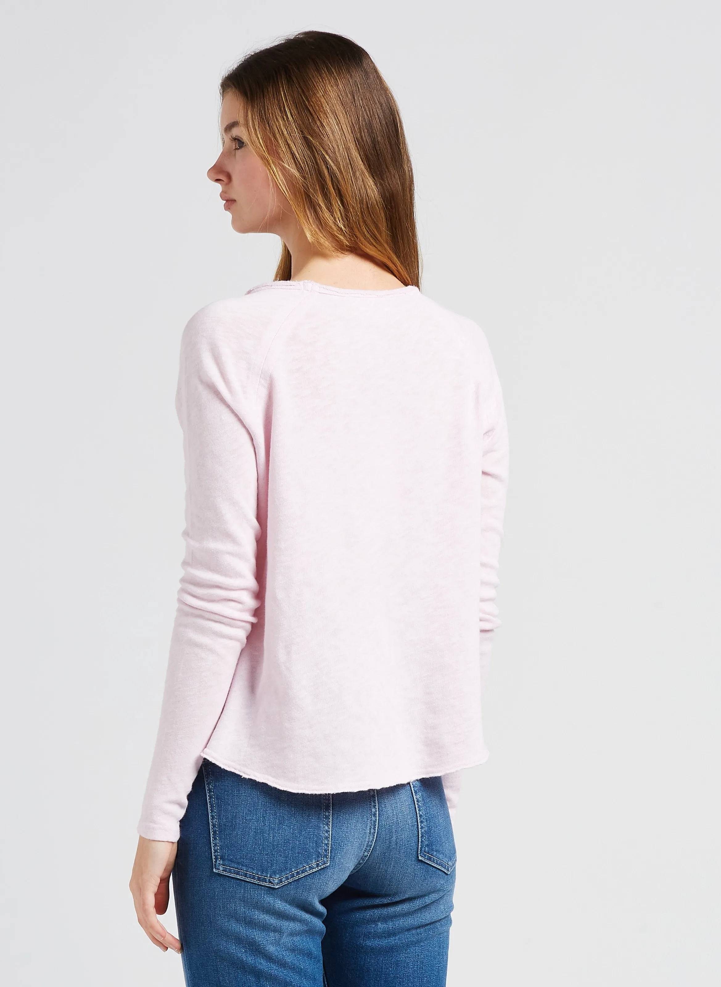  AMERICAN VINTAGE   SONOMA - T-shirt scollo tondo in cotone | Rosa