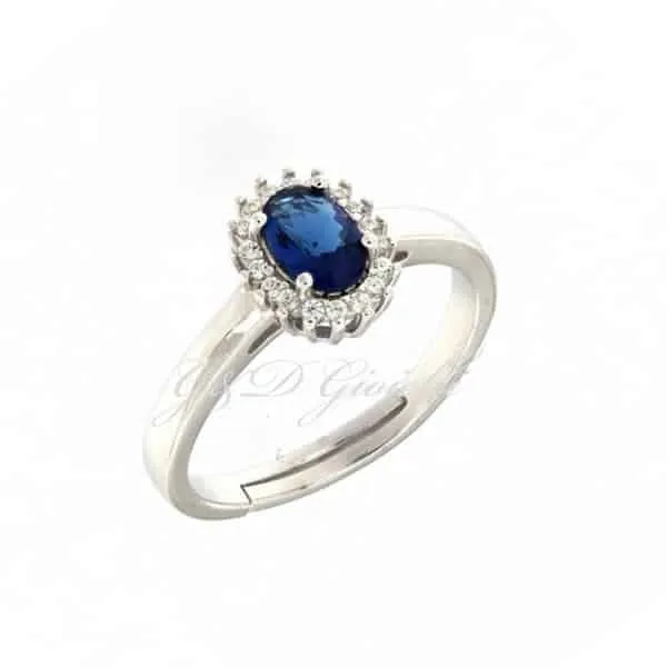 Anello Kate Blu Zaffiro