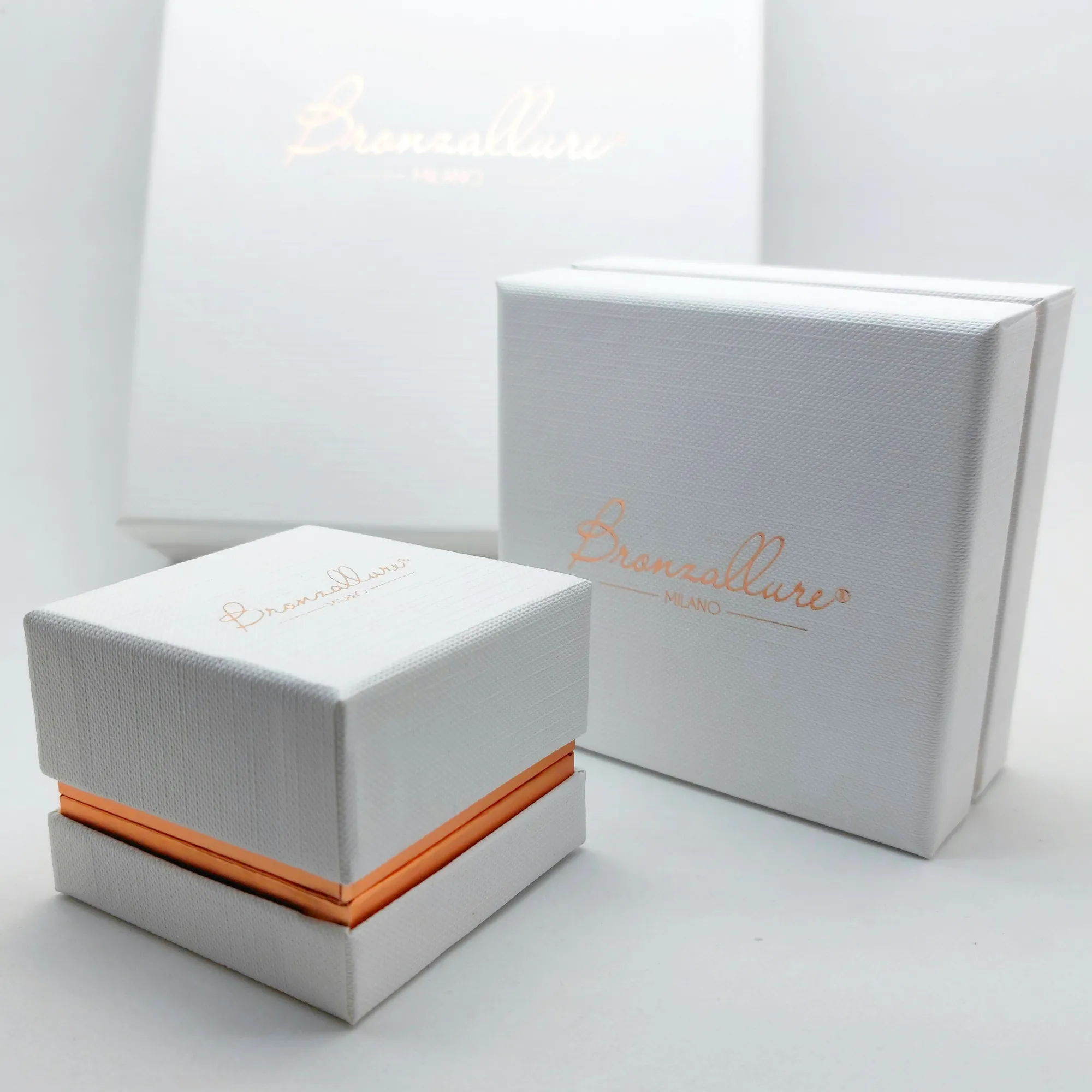 Anello ìGirodito Rosè con Pietre Blu Bianche Donna Bronzallure