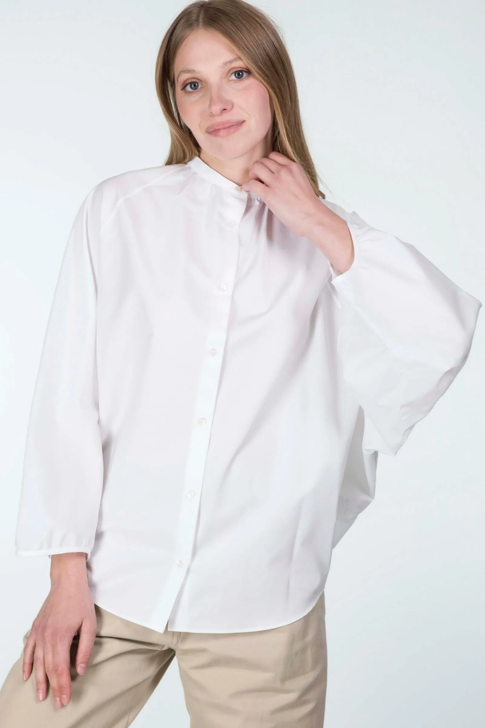 ASPESI  camicia in popeline di cotone variante colore Bianco