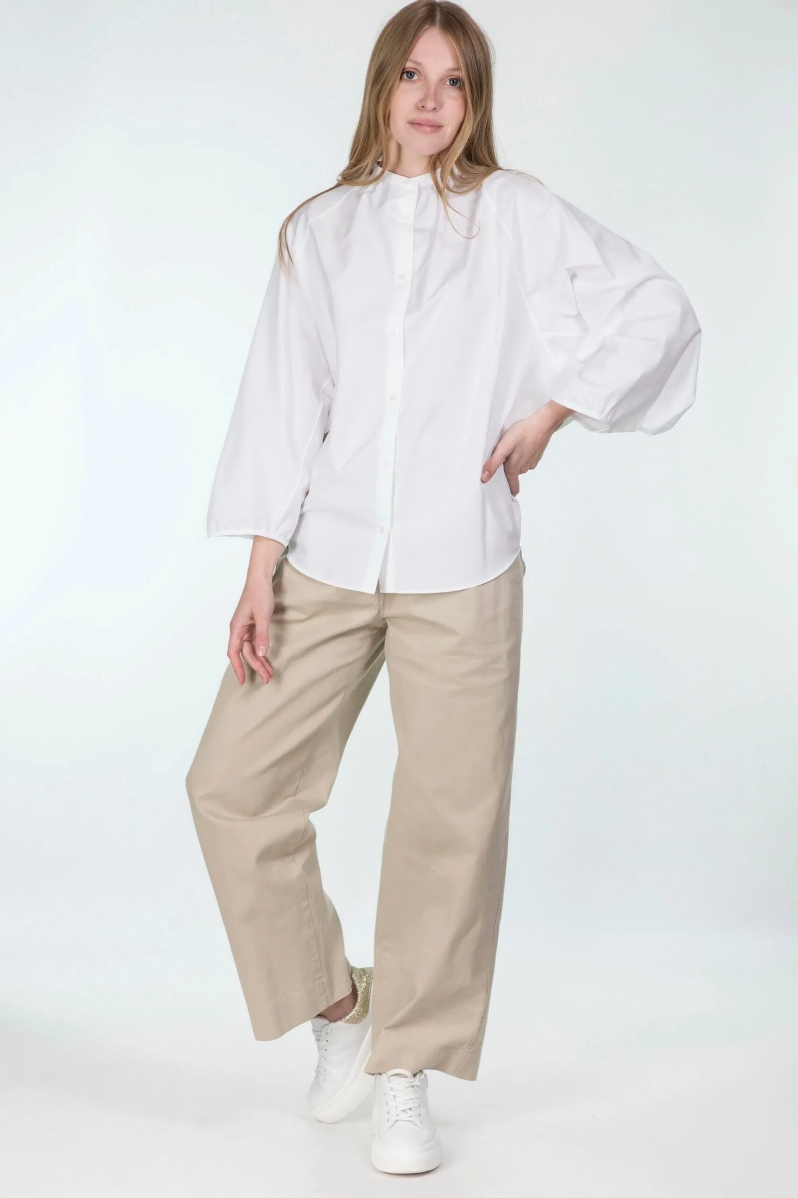 ASPESI  camicia in popeline di cotone variante colore Bianco