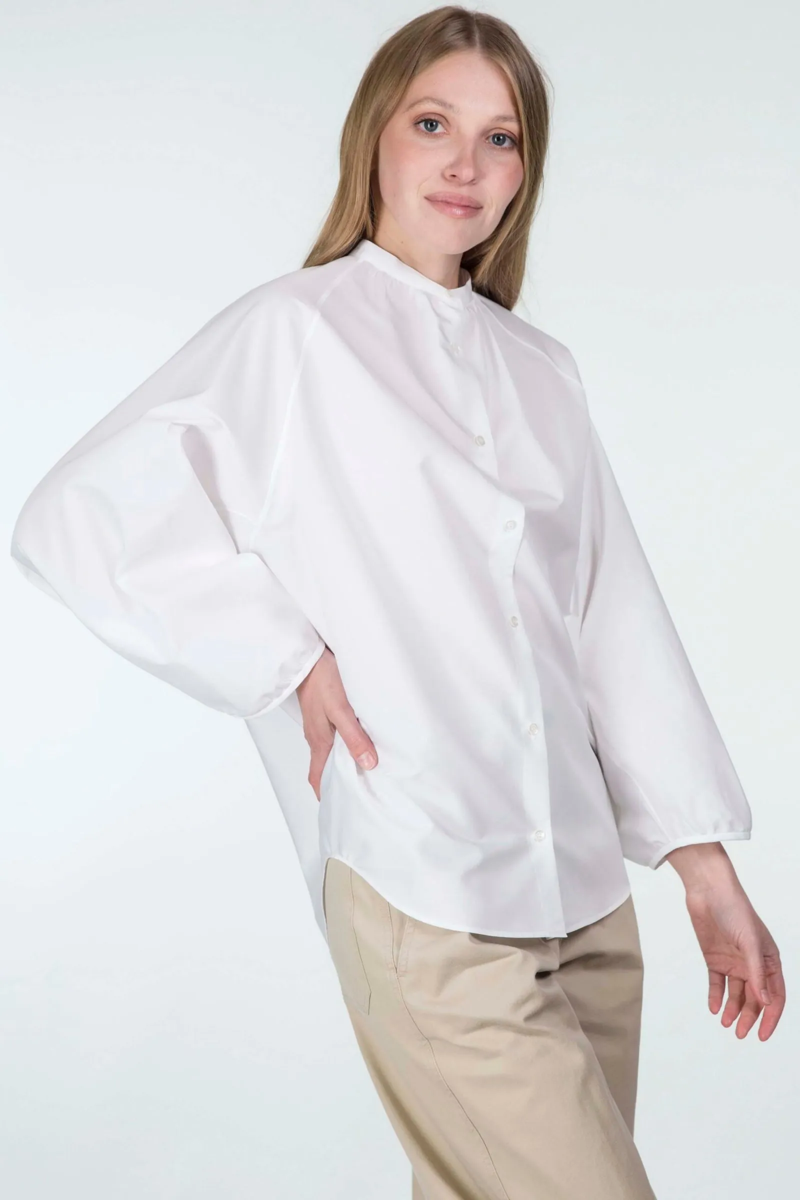 ASPESI  camicia in popeline di cotone variante colore Bianco