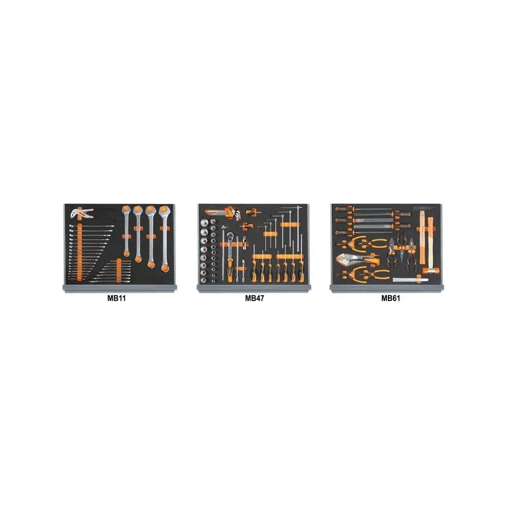 Assortimento di 94 utensili per manutenzioni industriali in moduli morbidi - Beta 5935VI/1MB