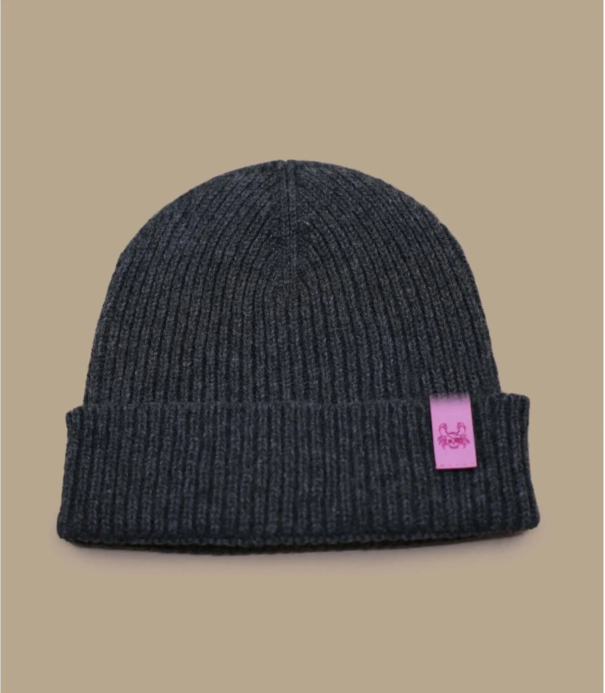     berretto grigio prodotto in Francia   Bonnet Ocean Legend anthracite pink     