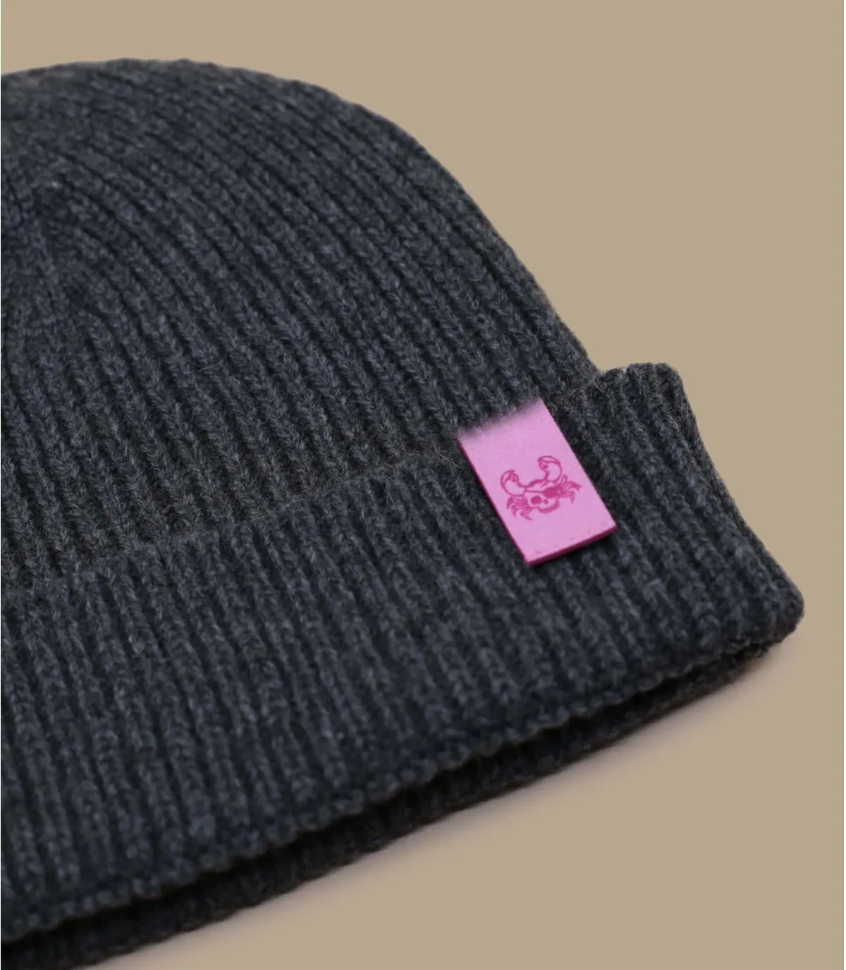     berretto grigio prodotto in Francia   Bonnet Ocean Legend anthracite pink     
