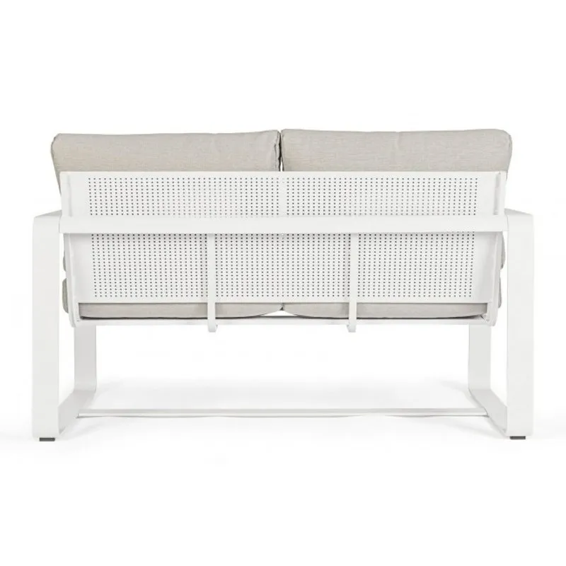 Bizzotto outdoor Divano 2 posti con cuscini Merrigan bianco yk11
