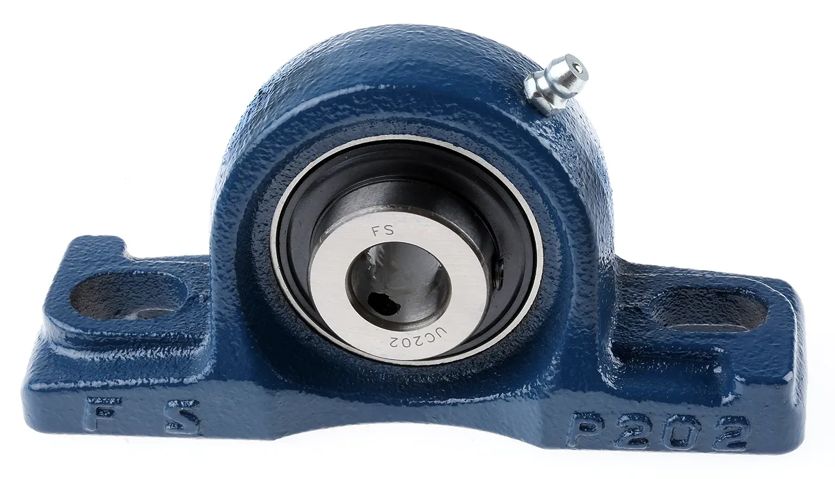 Blocco di supporto per cuscinetti, RS PRO, Ø interno 15mm, foro di montaggio 13mm, lungo 127mm, alto 62mm, in Ghisa