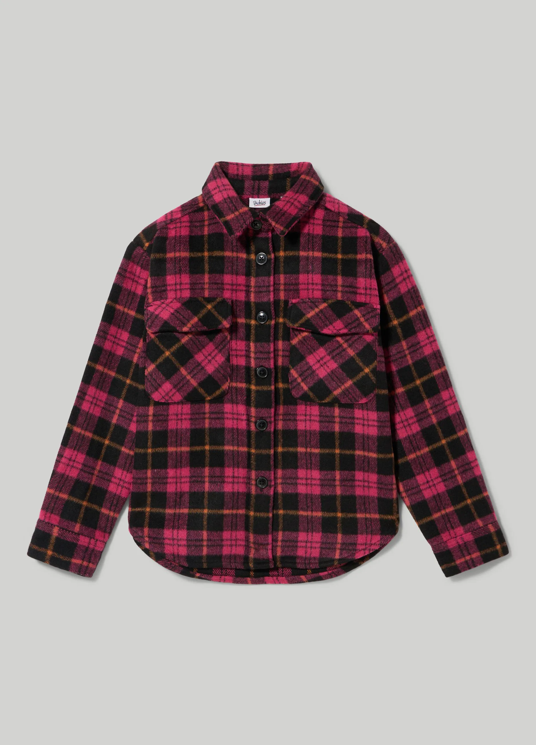 BLUKIDS  Camicia in flanella a quadri ragazza