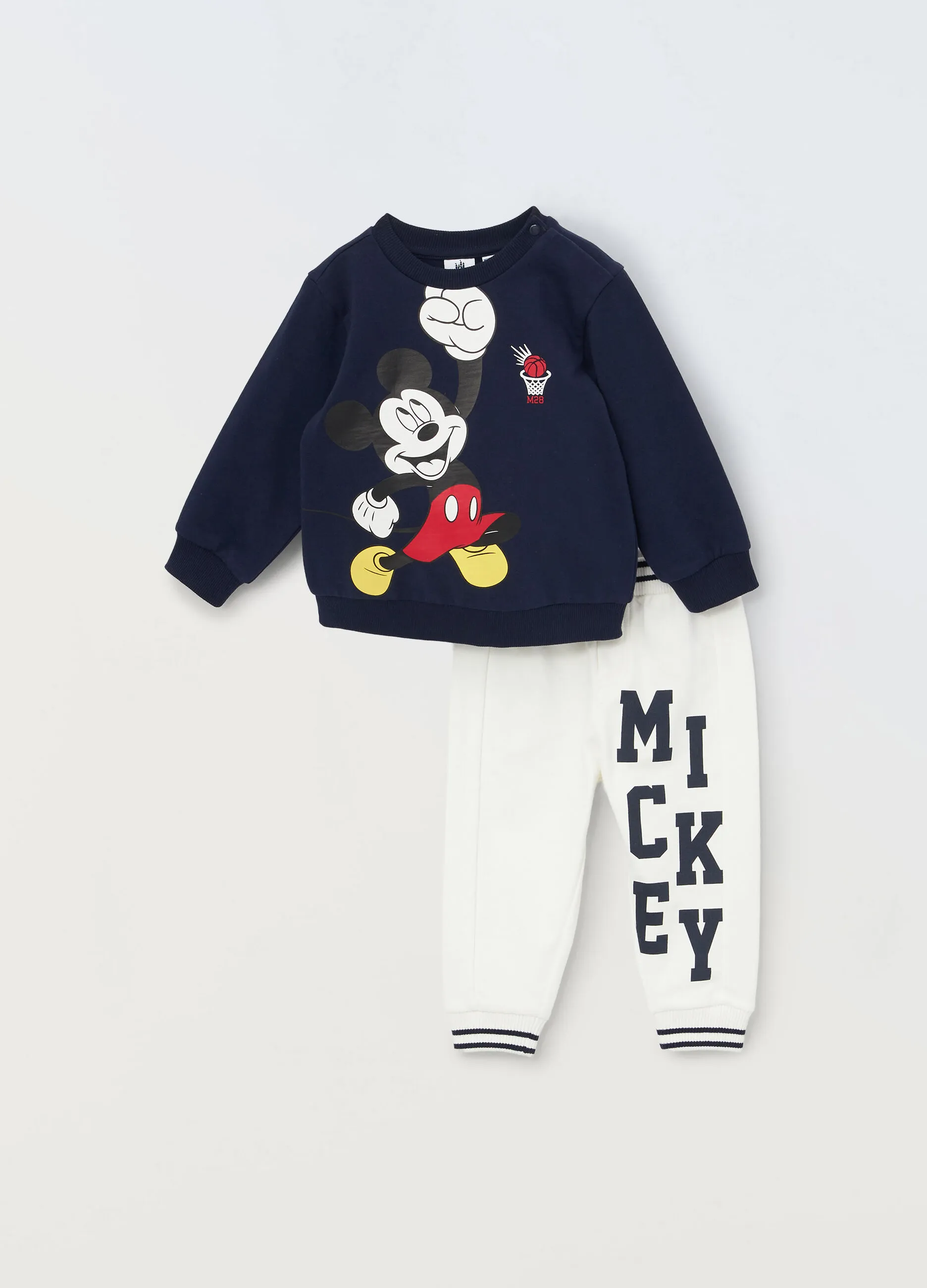 BLUKIDS  Jogging set Mickey Mouse in puro cotone neonato