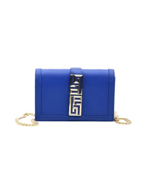 Borsa Donna blu con pattina