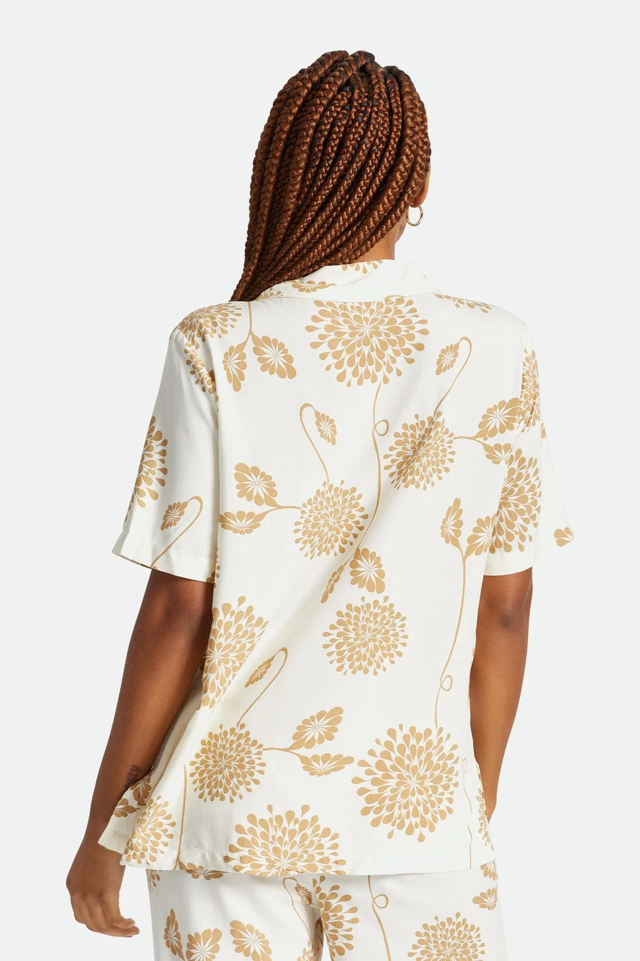 BUNKER GARDEN FLORAL BF S/S WV - DOVE
