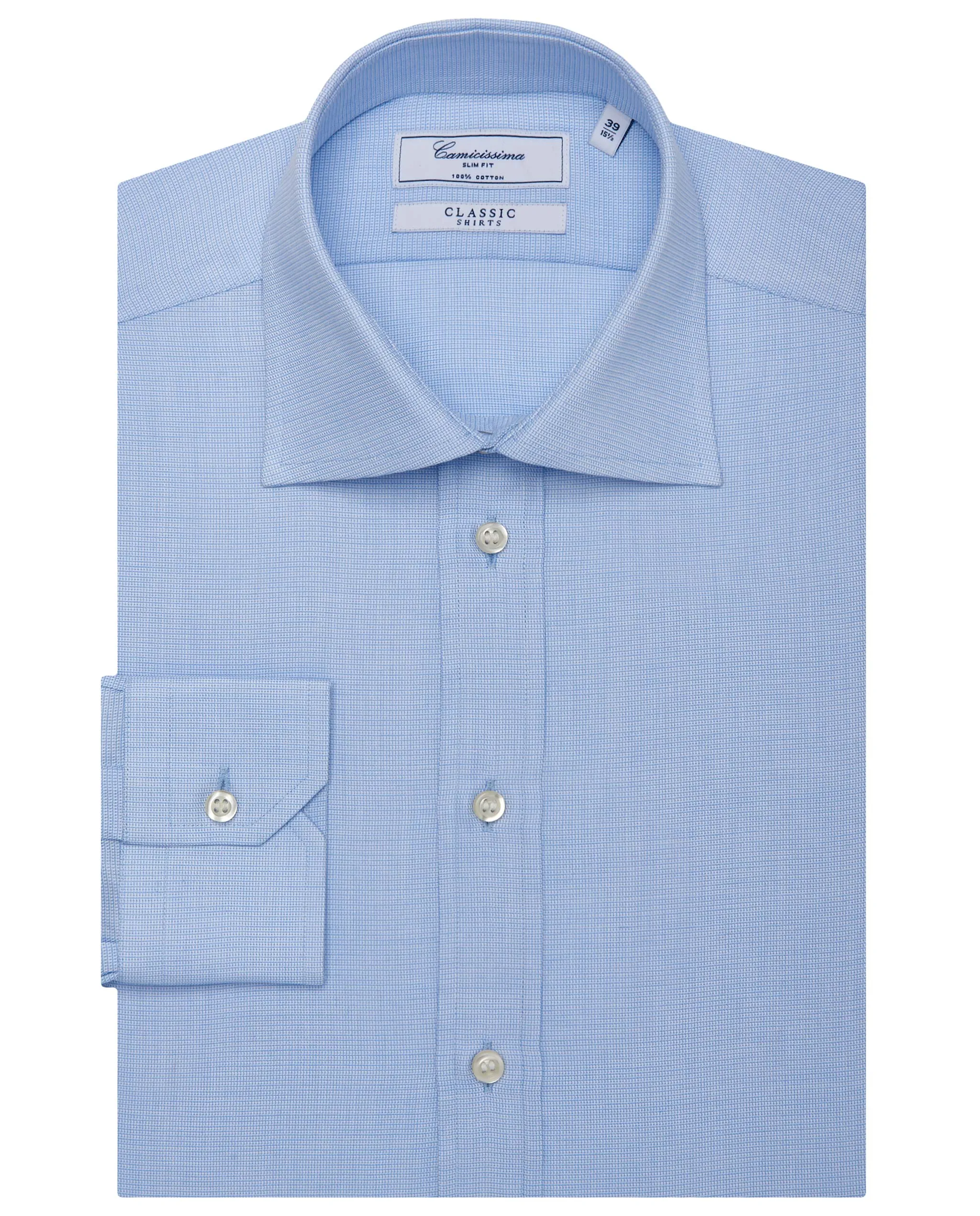 Camicia classica azzurra francese    