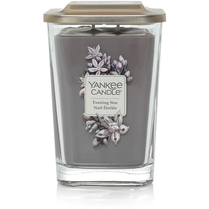 Candela Yankee Candle Quadrata, Grande colore Grigio/Argento