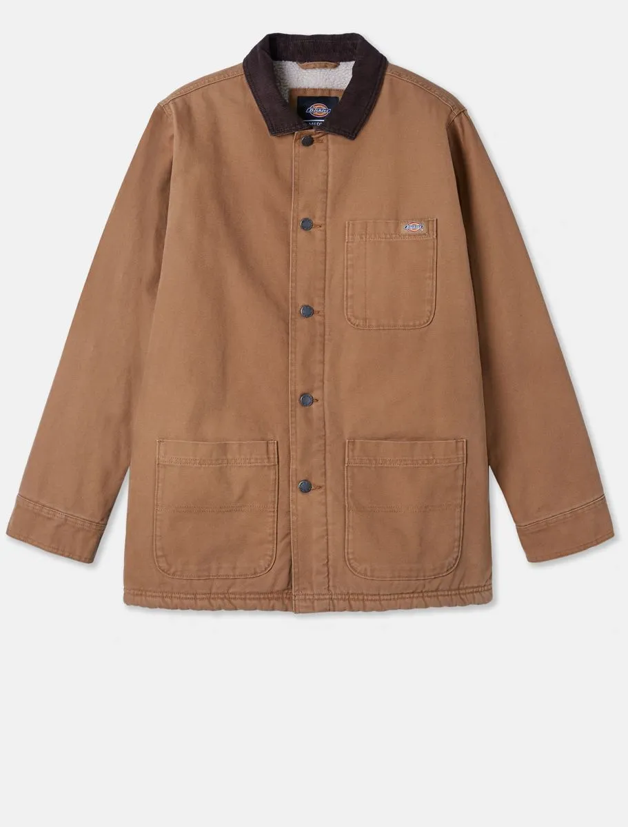 CAPISPALLA E GIACCHE Uomo DICKIES CANVAS CHORE COAT SW - DK0A4XGA C41 BROWN DUCK