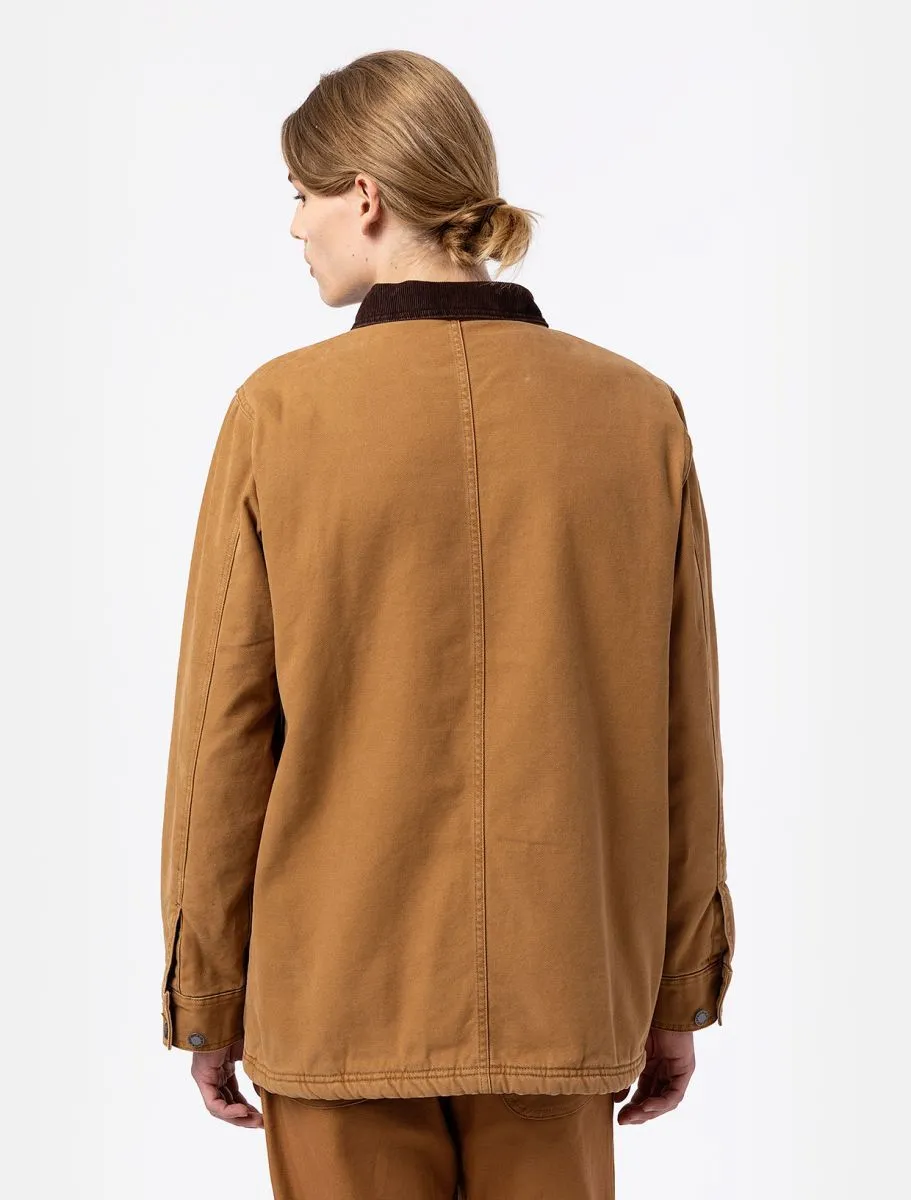 CAPISPALLA E GIACCHE Uomo DICKIES CANVAS CHORE COAT SW - DK0A4XGA C41 BROWN DUCK
