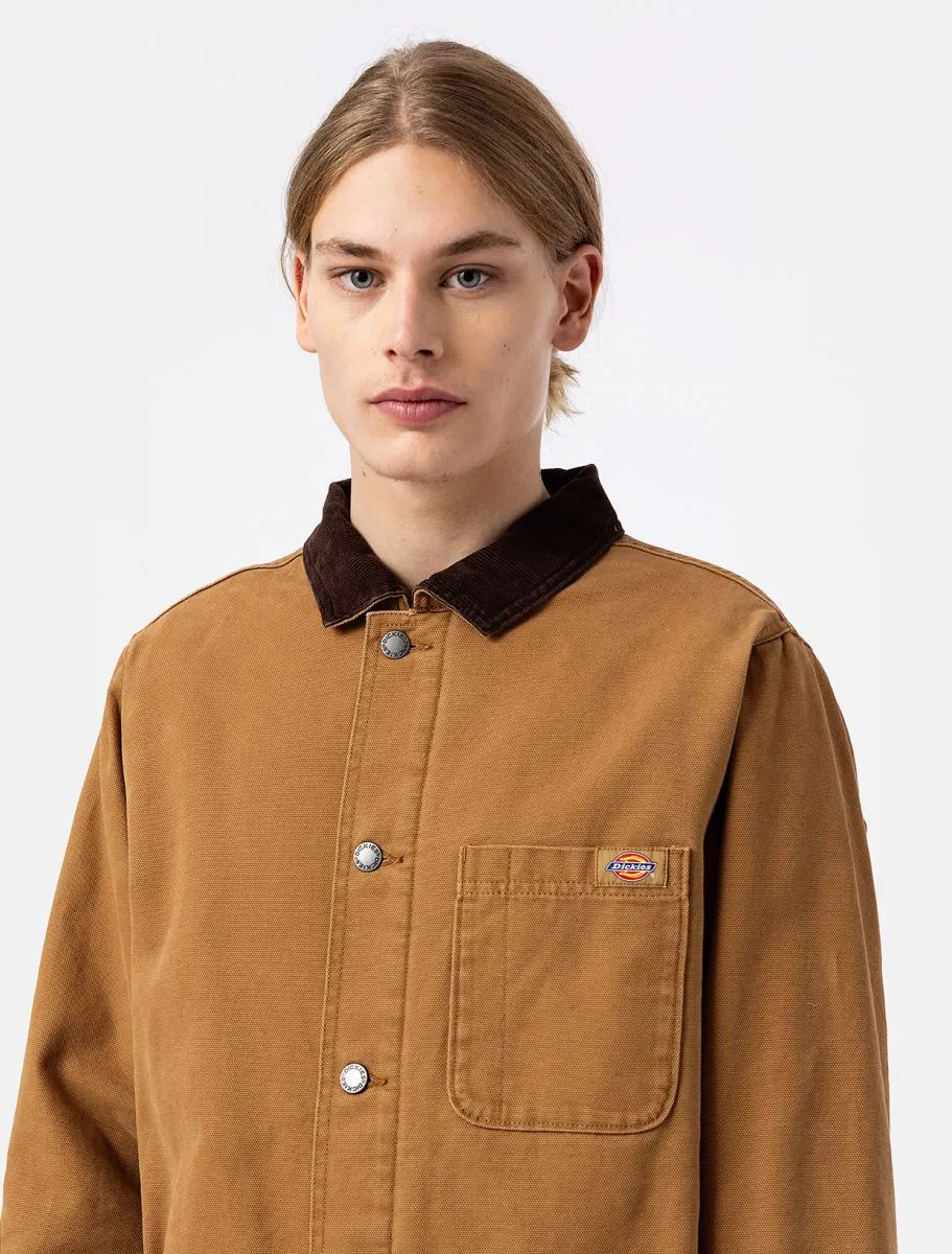 CAPISPALLA E GIACCHE Uomo DICKIES CANVAS CHORE COAT SW - DK0A4XGA C41 BROWN DUCK