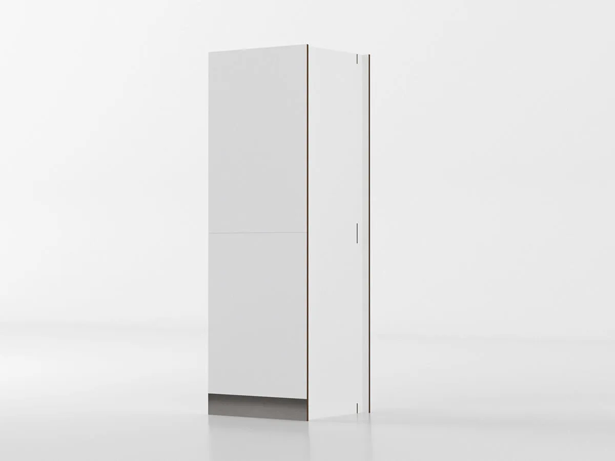 Colonna 60 cm bianco/marmo 'Cassandra'