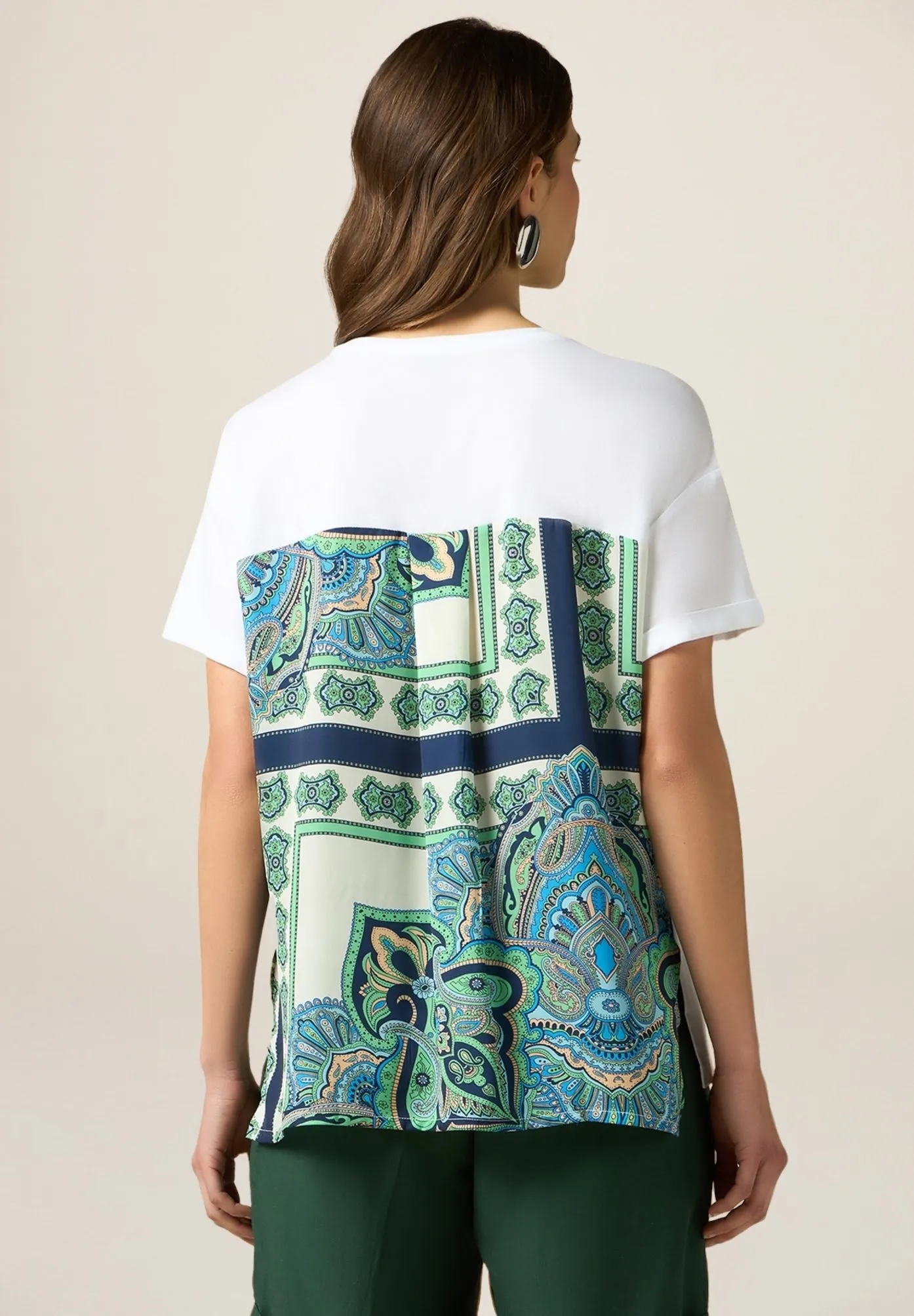 CON PARTE IN FANTASIA - T-shirt con stampa