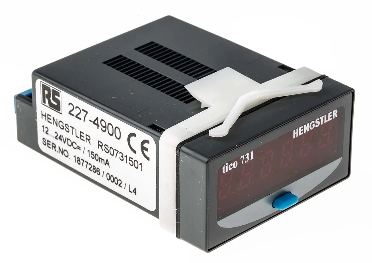 Contatore Hengstler, Impulsi, 7.5kHz, display LED 6 cifre, 12 → 24 V c.c.