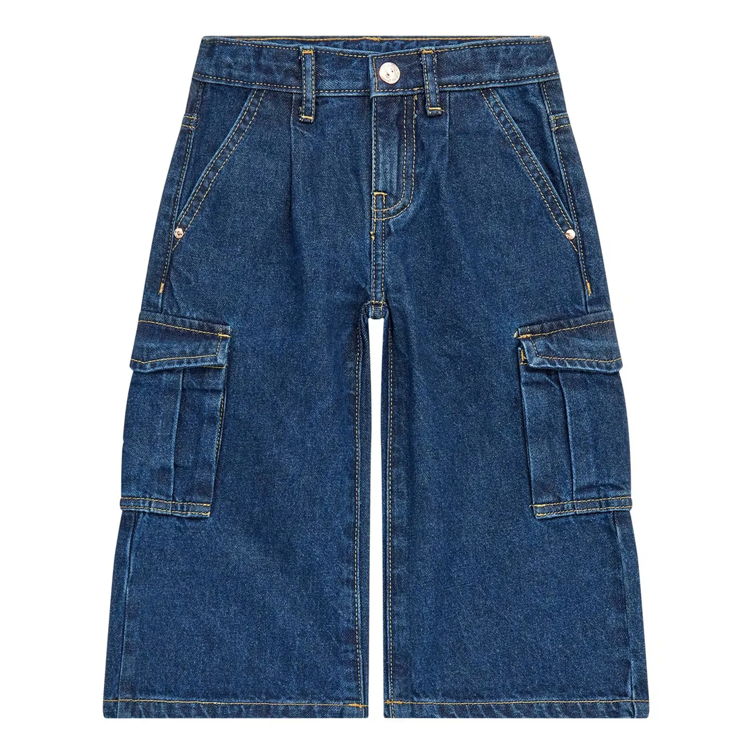 Denim Cargo Pants