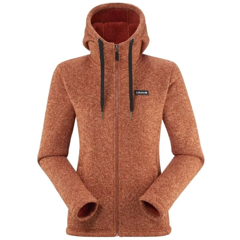 Donna Lafuma Felpa con cappuccio Cali (Pecan) in pile