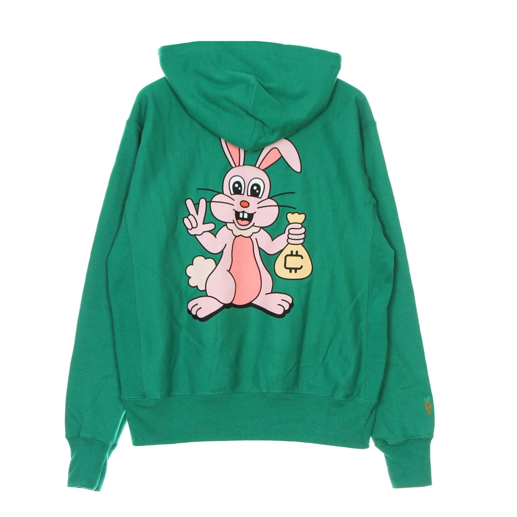 Felpa Cappuccio Uomo Carrot Yard Hoodie X Freddie Gibbs Green