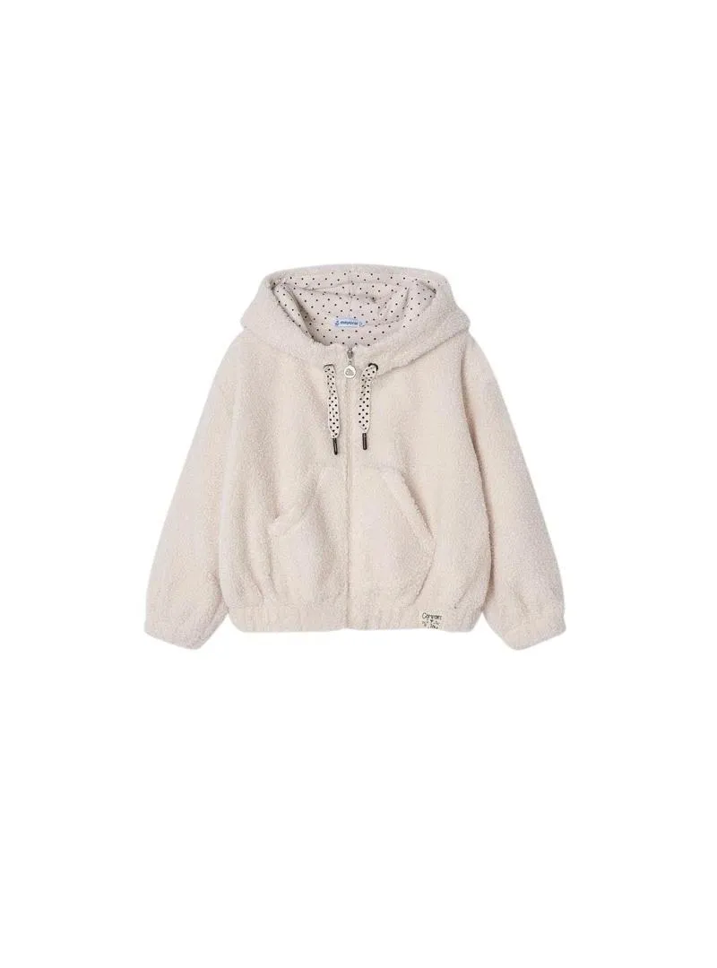 Felpa Mayoral Con Borreguito Beige per Bambina