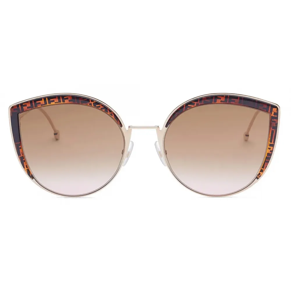Fendi - F is Fendi - Occhiali da Sole Cat-Eye Oversize - Marrone - Occhiali da Sole - Fendi Eyewear
