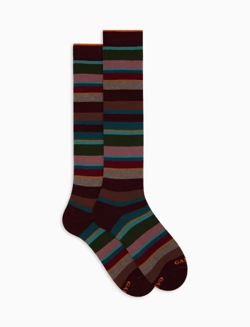 GALLO CALZA DONNA LUNGA RIGA MULTICOLORE 