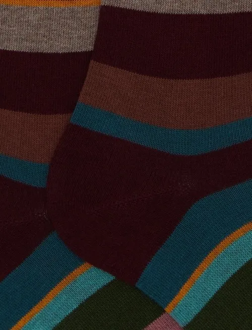 GALLO CALZA DONNA LUNGA RIGA MULTICOLORE 