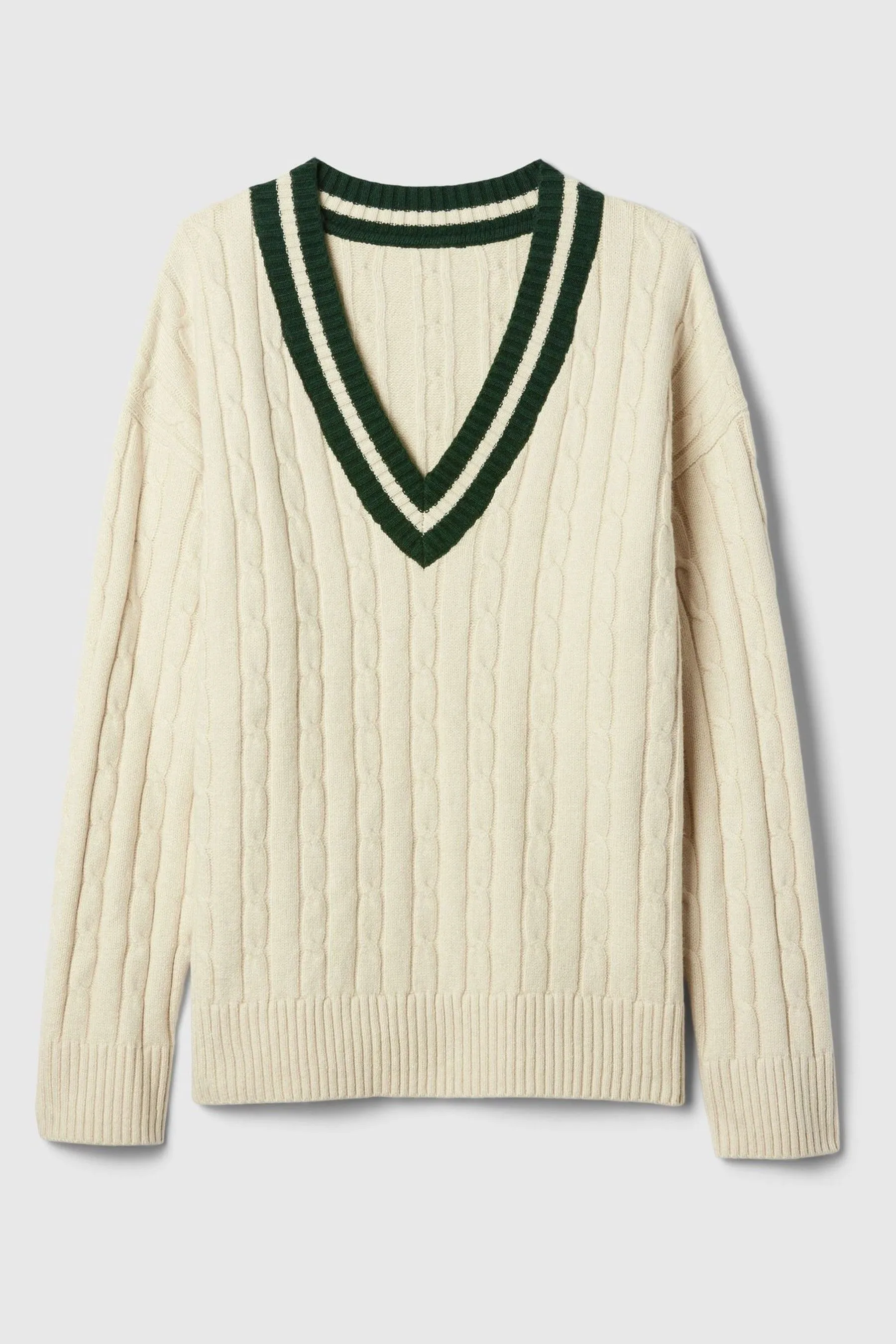Gap Varsity Maglione CashSoft in maglia a trecce    