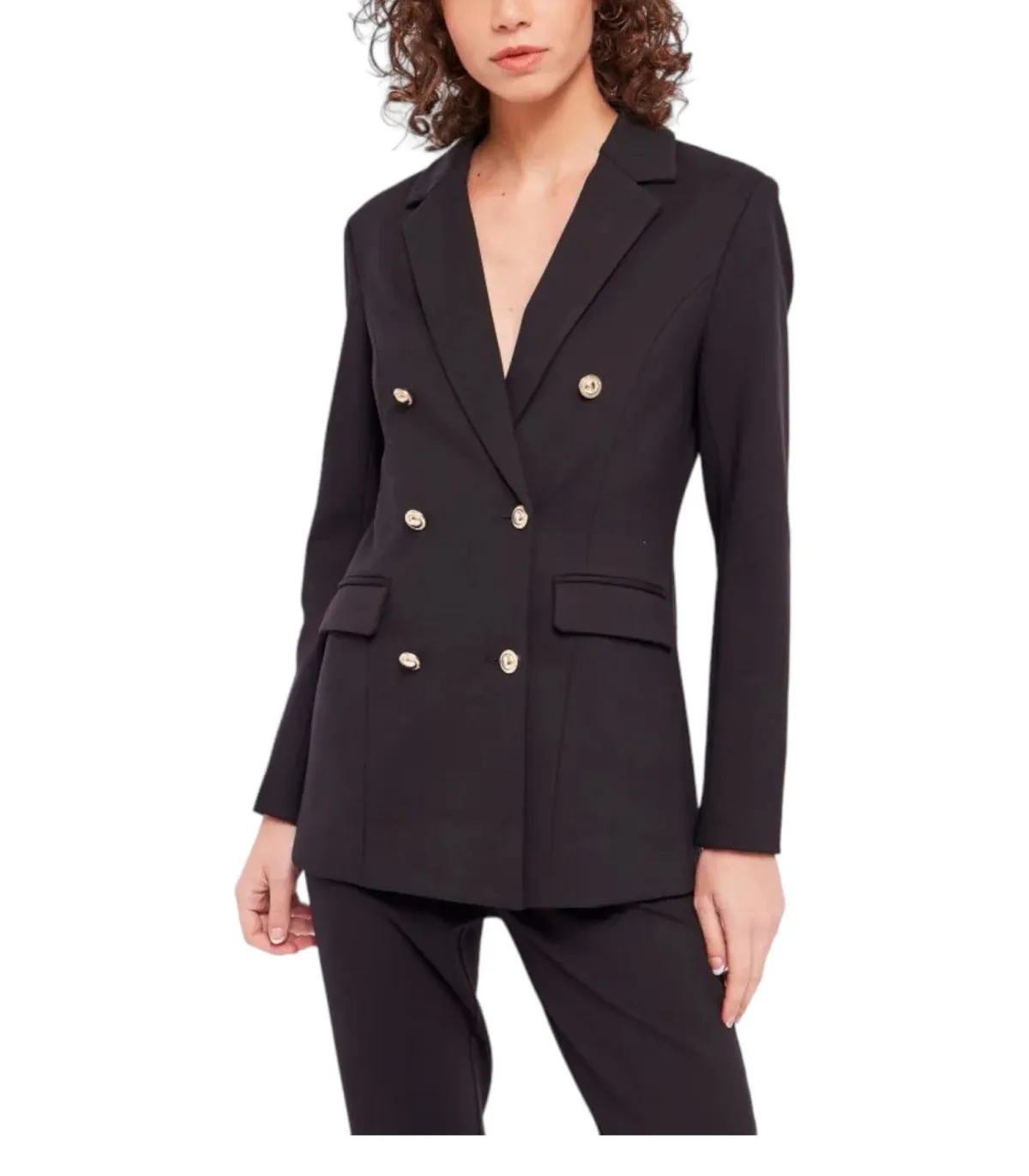 Gaudi Donna Giacca Blazer In Punto Stoffa Doppiopetto
