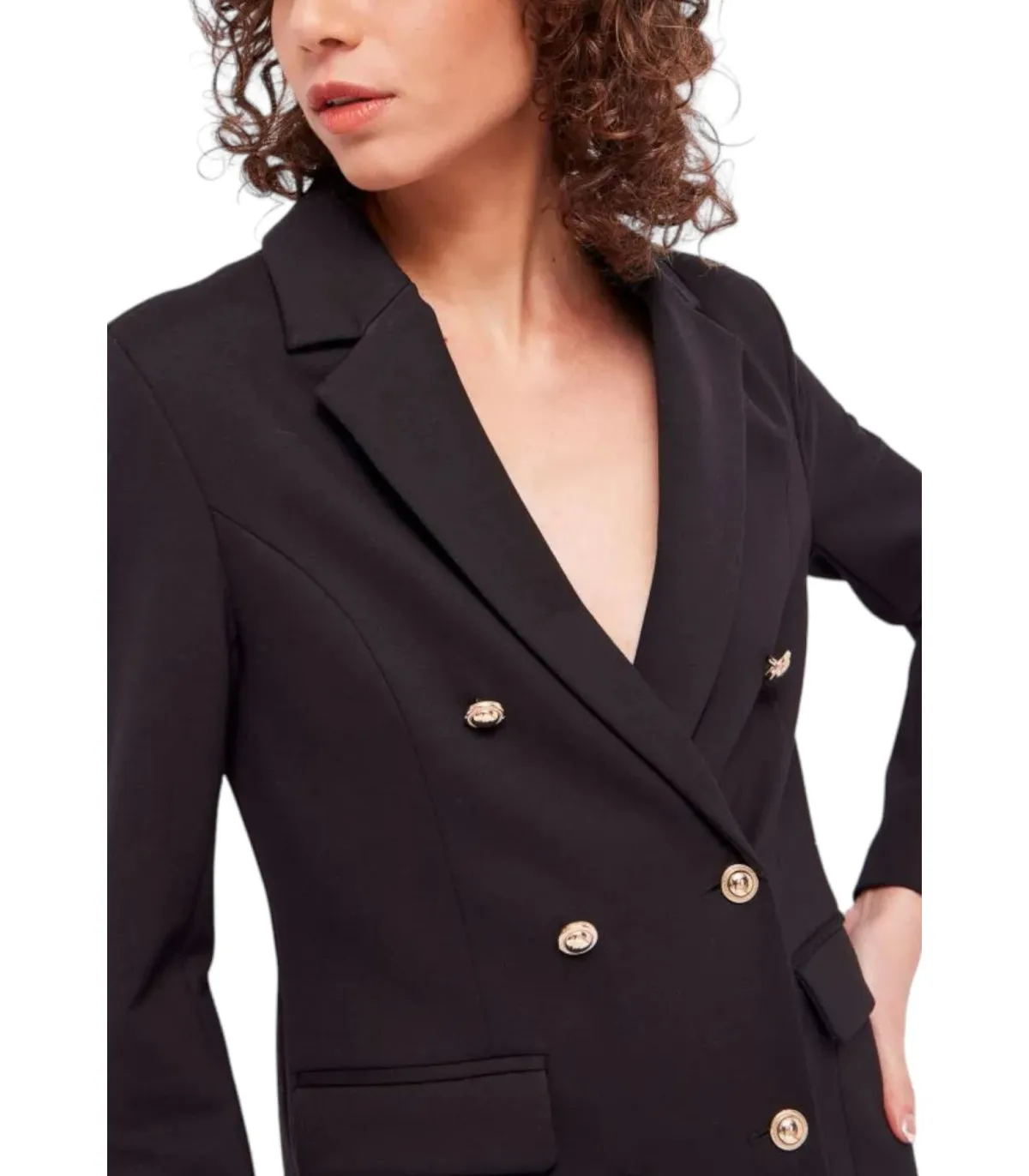 Gaudi Donna Giacca Blazer In Punto Stoffa Doppiopetto