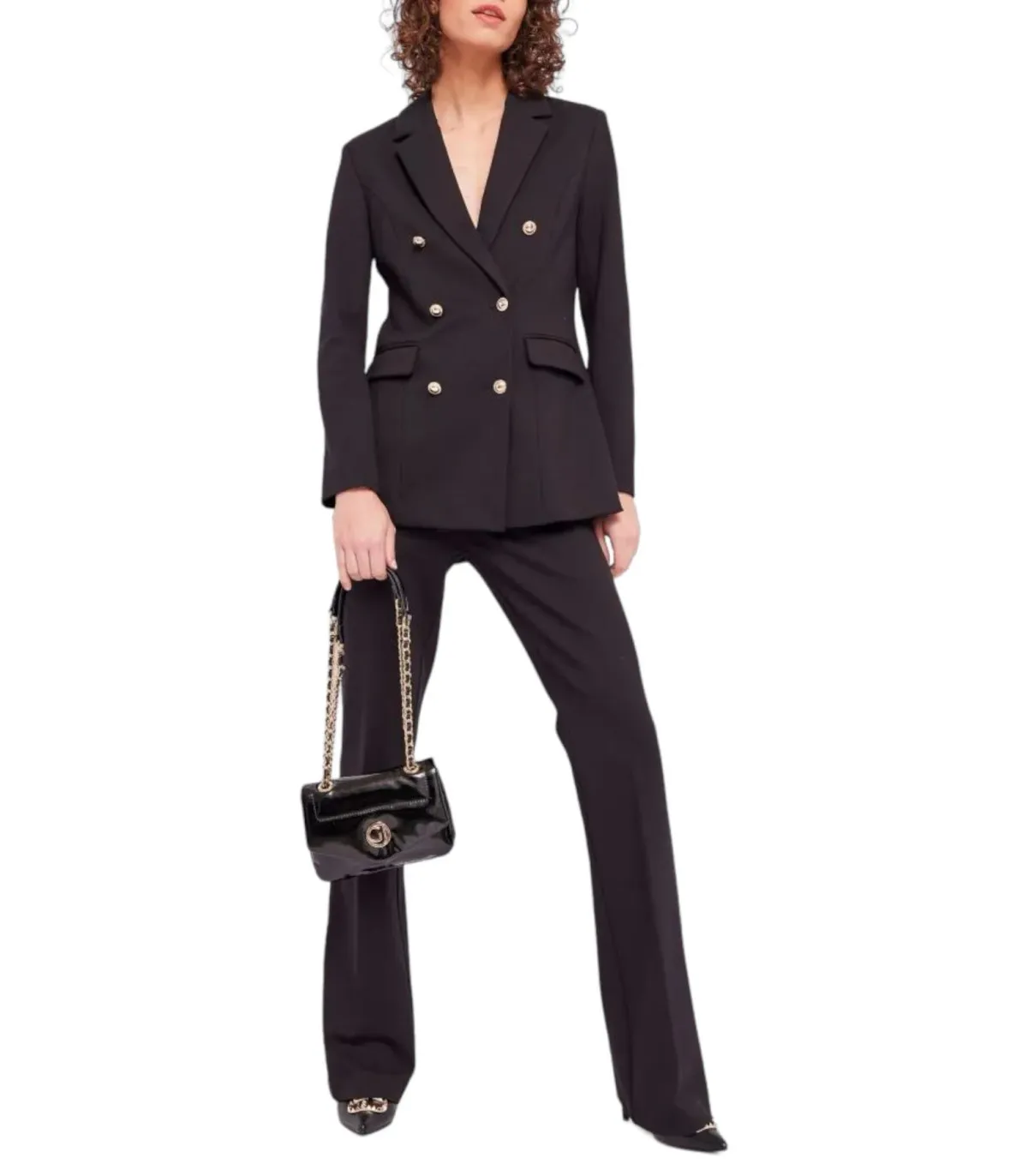 Gaudi Donna Giacca Blazer In Punto Stoffa Doppiopetto