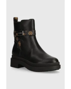 GUESS FLTOVEFAL10 stivaletti tronchetti in pelle logo