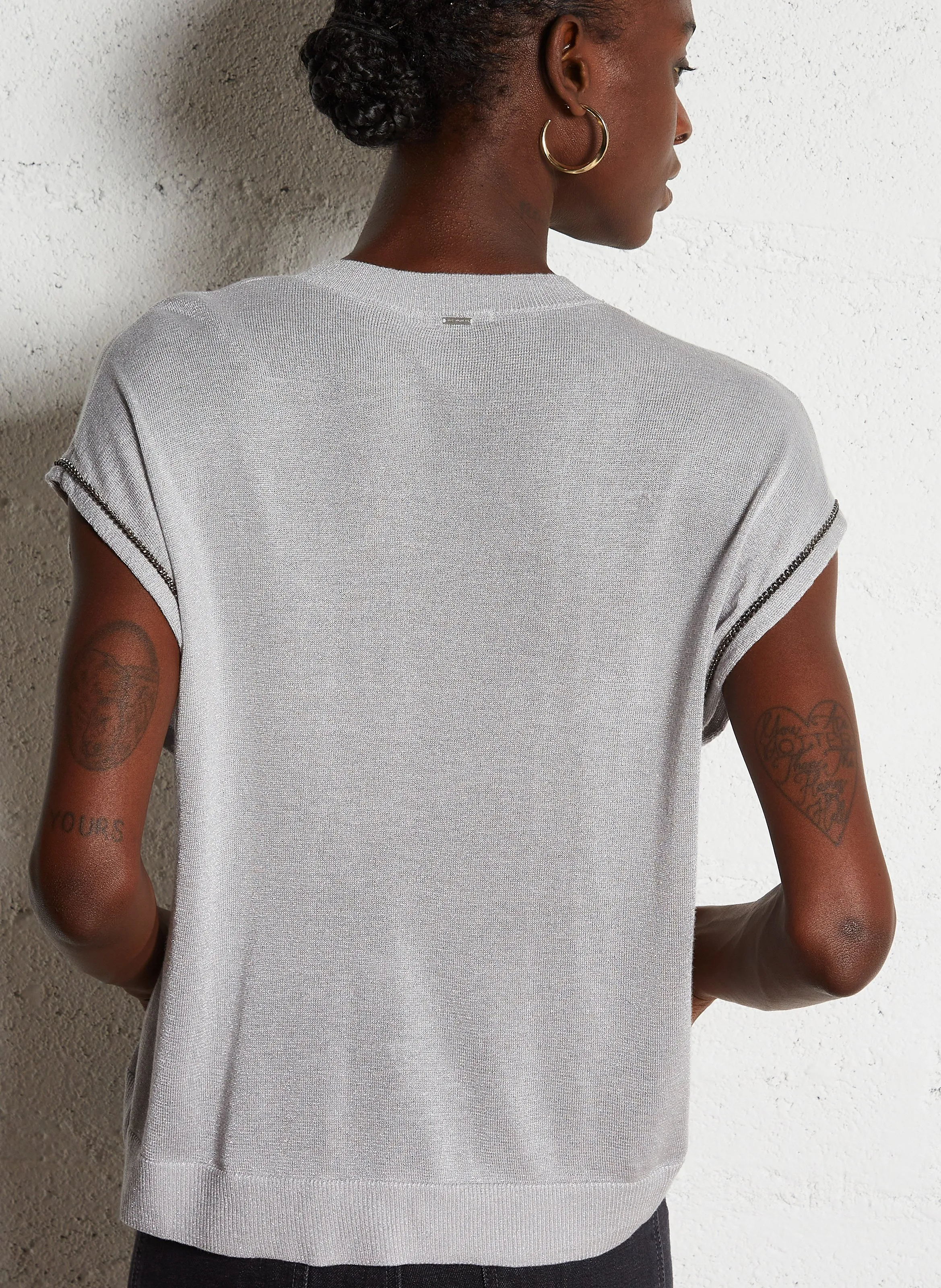  IKKS   Maglione scollo tondo metallizzato | Grigio