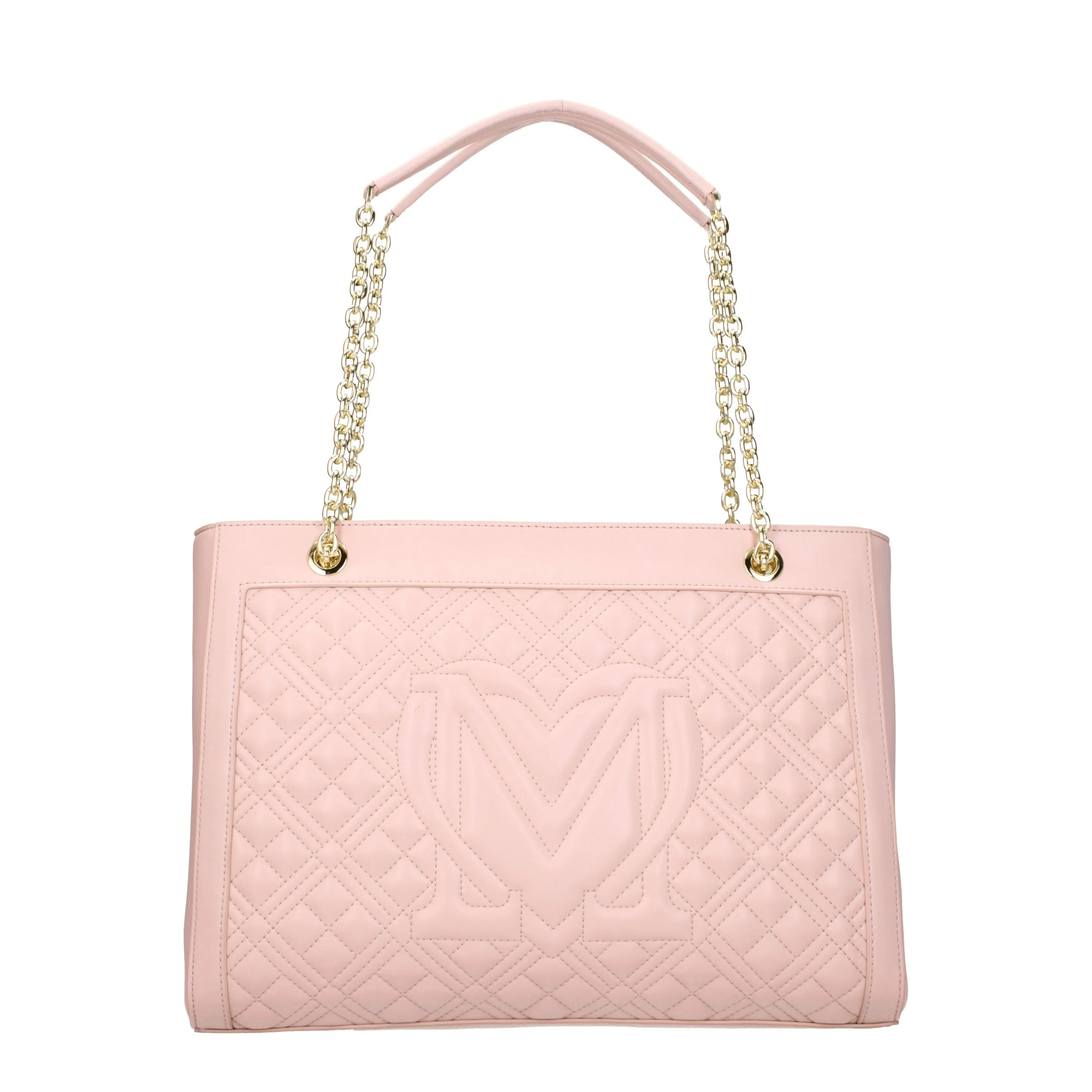 Love Moschino Borse a Spalla Donna Poliuretano Rosa/Rosa Cipria