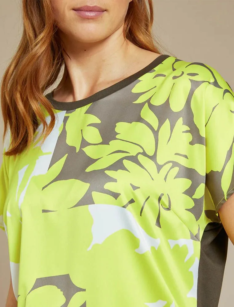 Maglia Manica Corta Curvy Luisa Viola - Lime