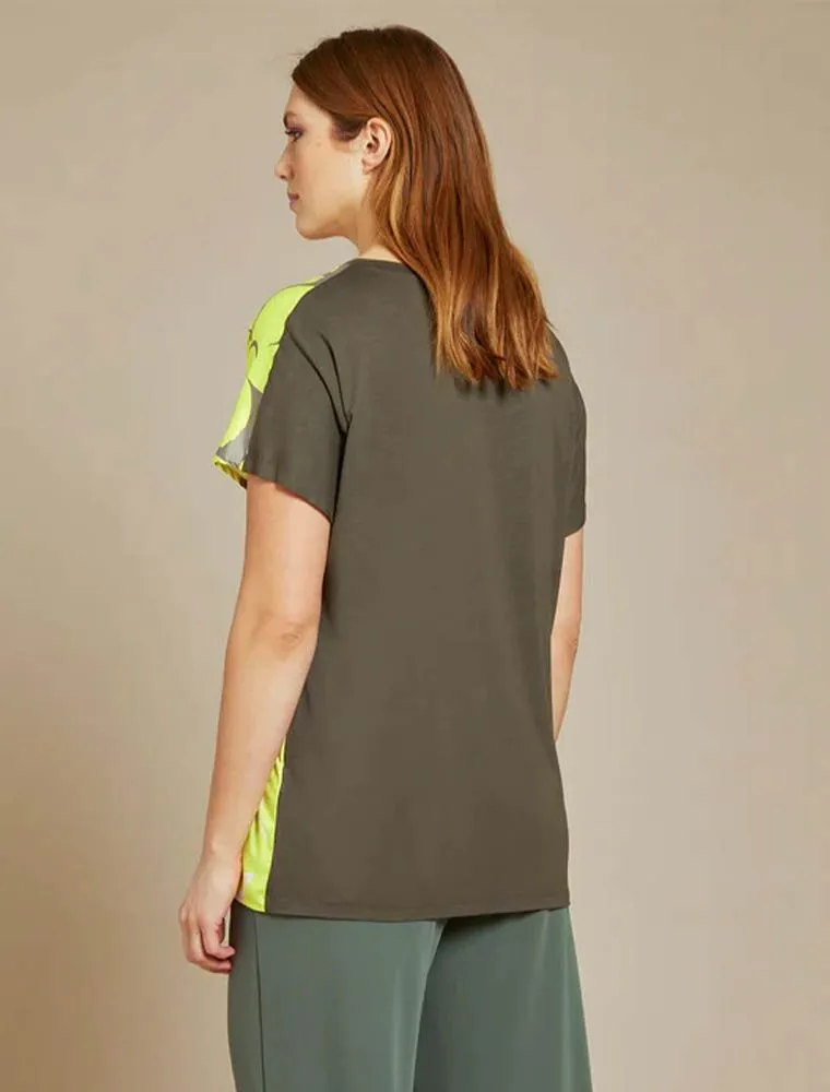 Maglia Manica Corta Curvy Luisa Viola - Lime