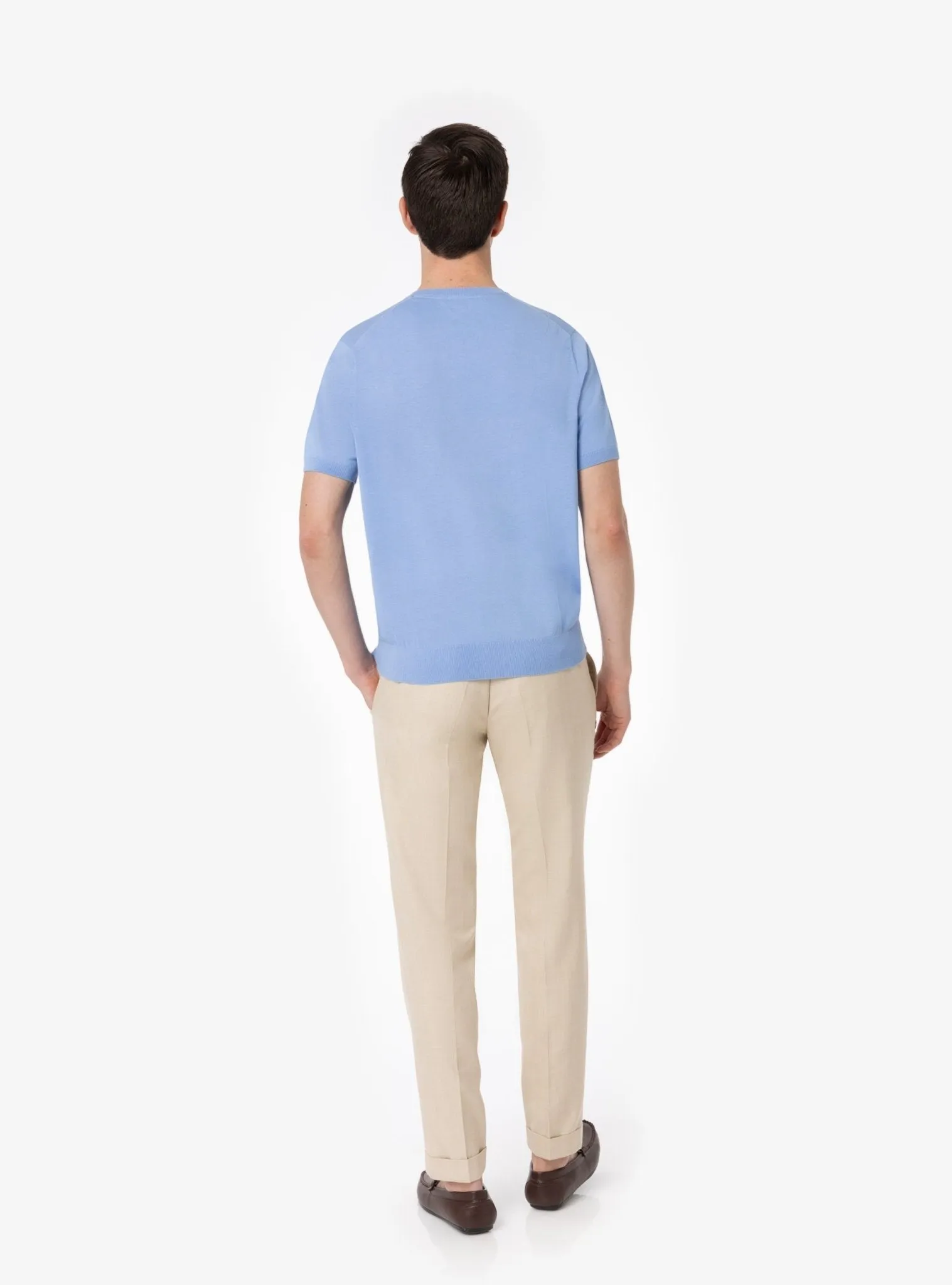 Maglia Mezza Manica in Puro Cotone Girocollo - Yuri