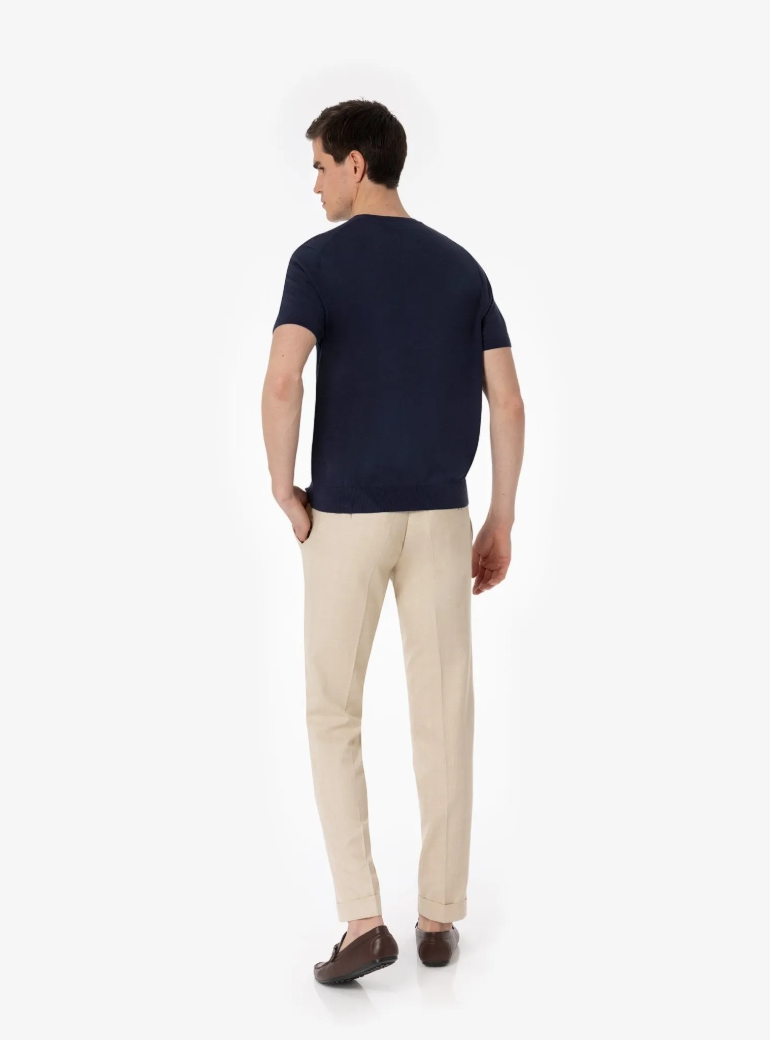 Maglia Mezza Manica in Puro Cotone Girocollo - Yuri