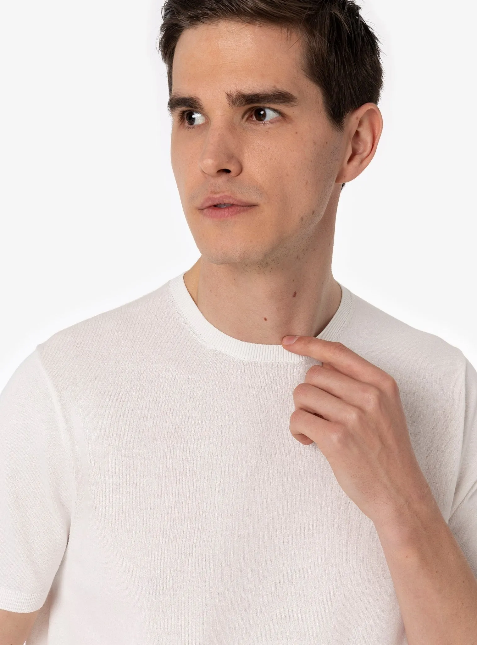 Maglia Mezza Manica in Puro Cotone Girocollo - Yuri