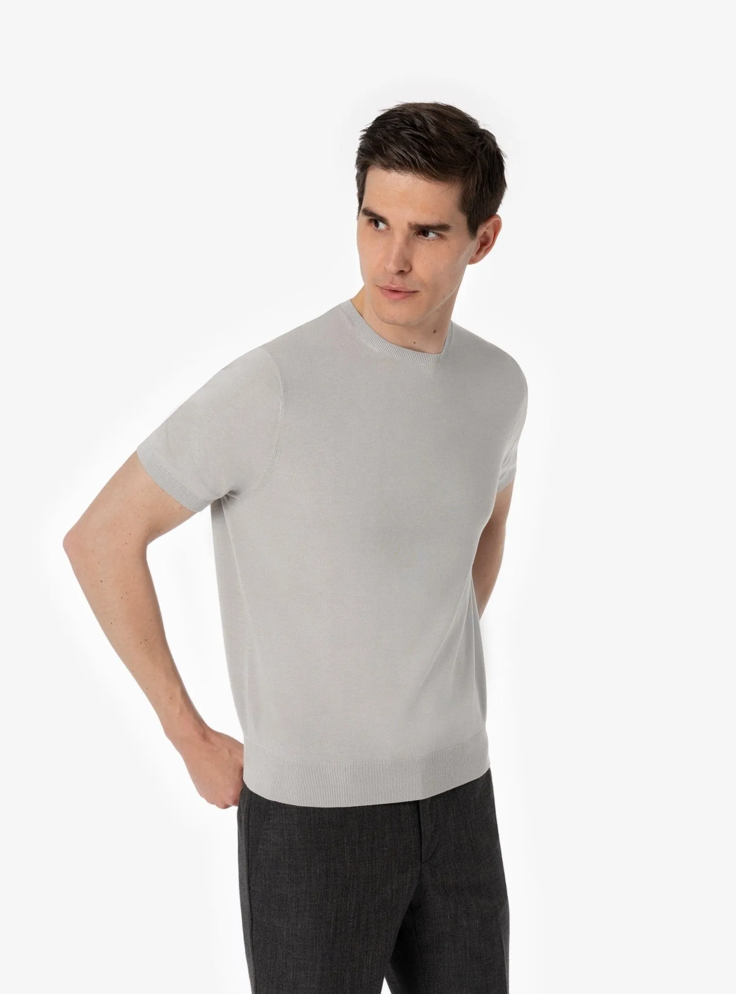 Maglia Mezza Manica in Puro Cotone Girocollo - Yuri