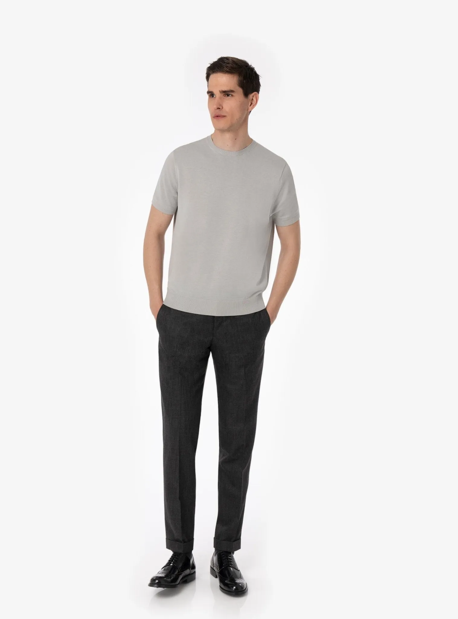 Maglia Mezza Manica in Puro Cotone Girocollo - Yuri